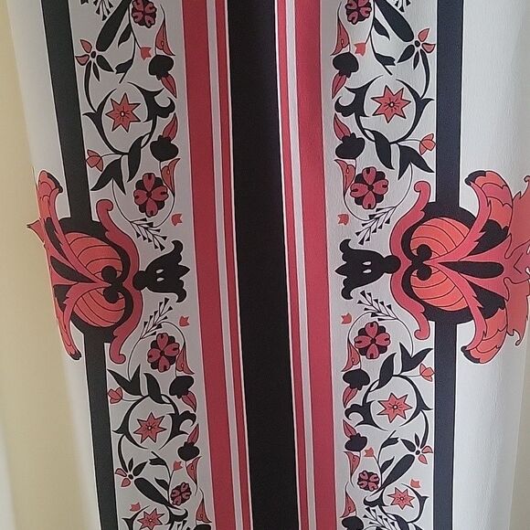 NEW Alice Temperley Red Russian Floral Rose Holiday Silk Maxi Long Skirt 6 M - Picture 6 of 15